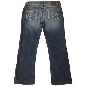 BKE Denim Women's Starlite Frayed Hem Capri‎ Jeans Size 28